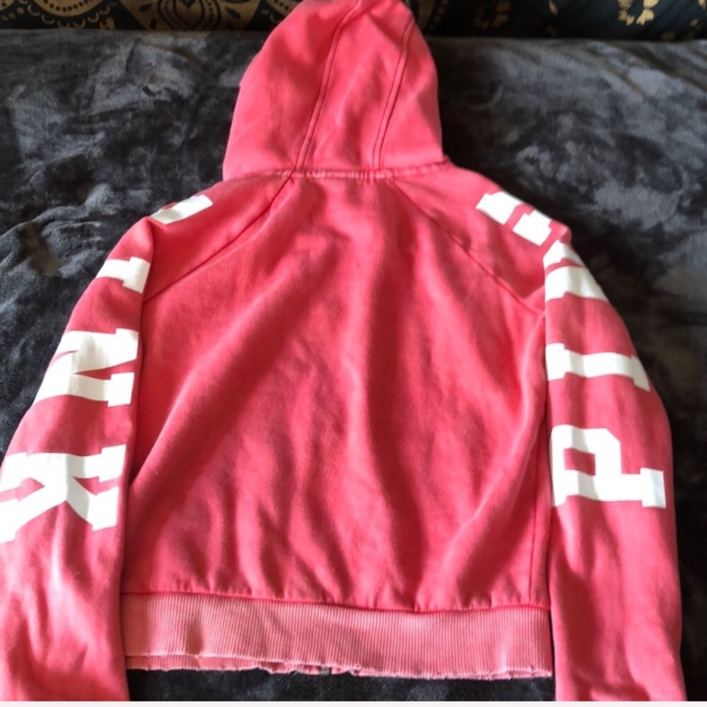 Pink zip up hoodie